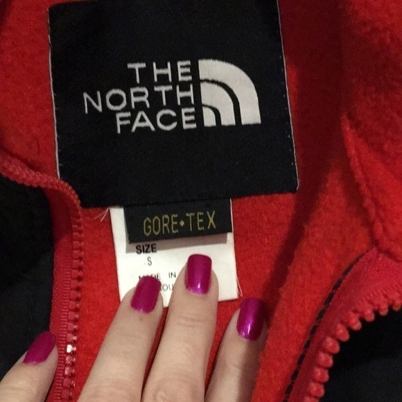 Vintage The North Face Gore Tex fleece men’s red and black liner jacket sz small - Picture 9 of 9